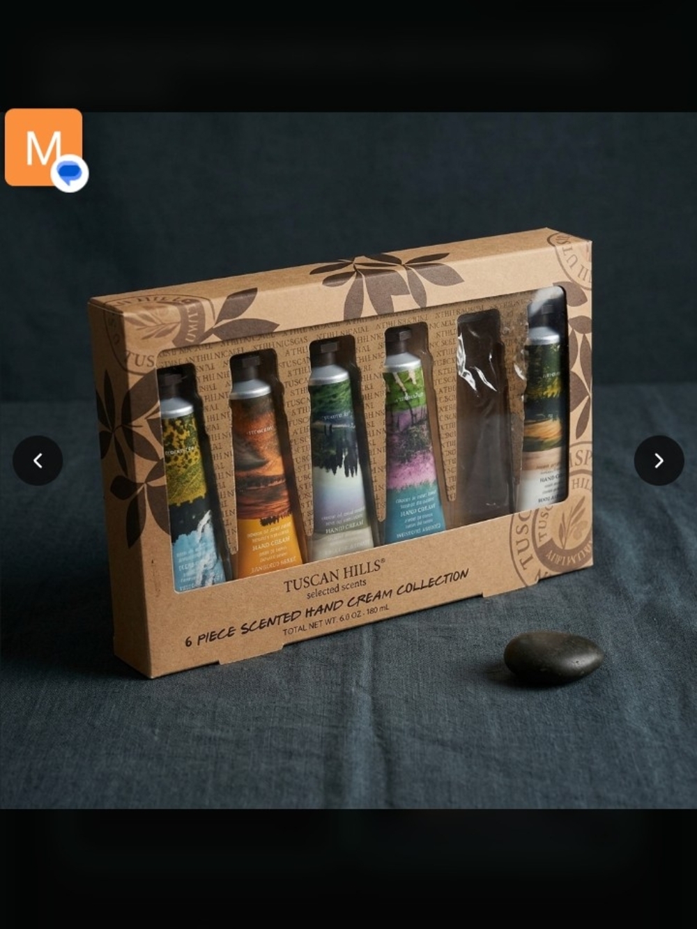 6-Piece Scented Hand Cream Collection - Assorted Scents (Brown Packaging)